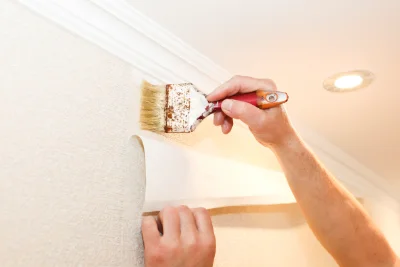 Pose de papier peint à Campistrous — revêtements muraux et toiles de verre